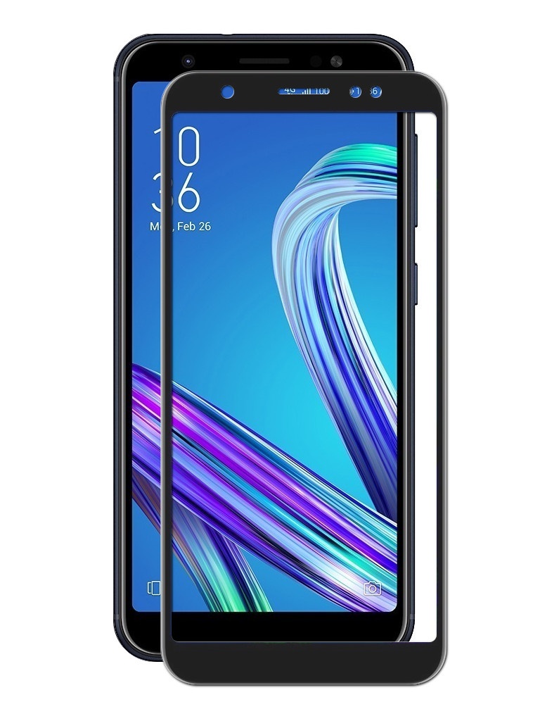 фото Аксессуар Защитное стекло Onext для ASUS ZenFone Max M1 2018 Full Glue Black Frame 41772