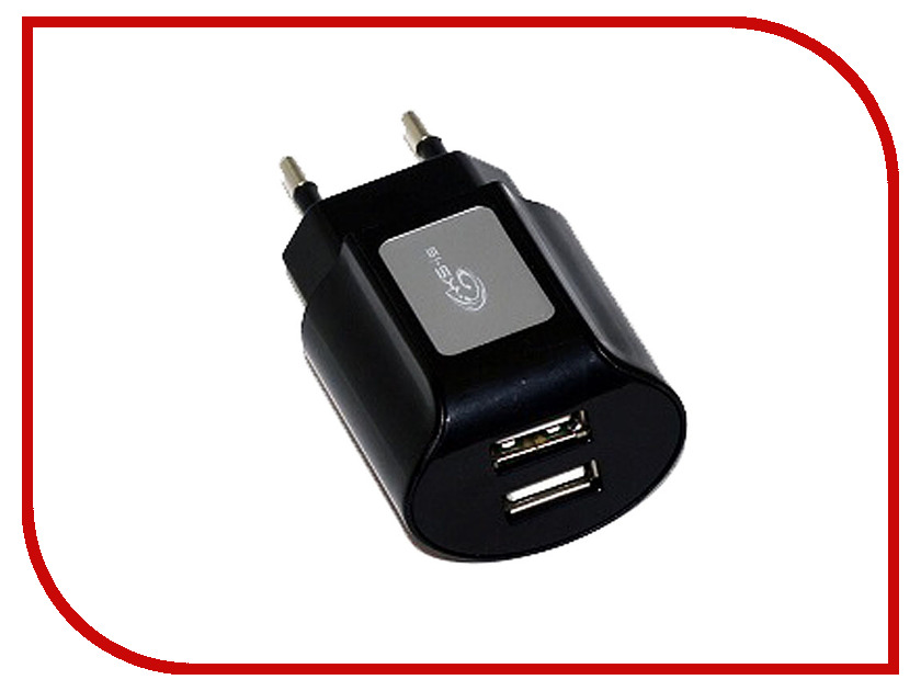 

Зарядное устройство KS-is Toss KS-056B 2xUSB 2000mA Black, KS-056B