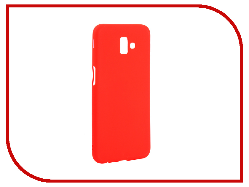 фото Аксессуар Чехол для Samsung Galaxy J6 Plus J610F 2018 Zibelino Soft Matte Red ZSM-SAM-J610F-RED