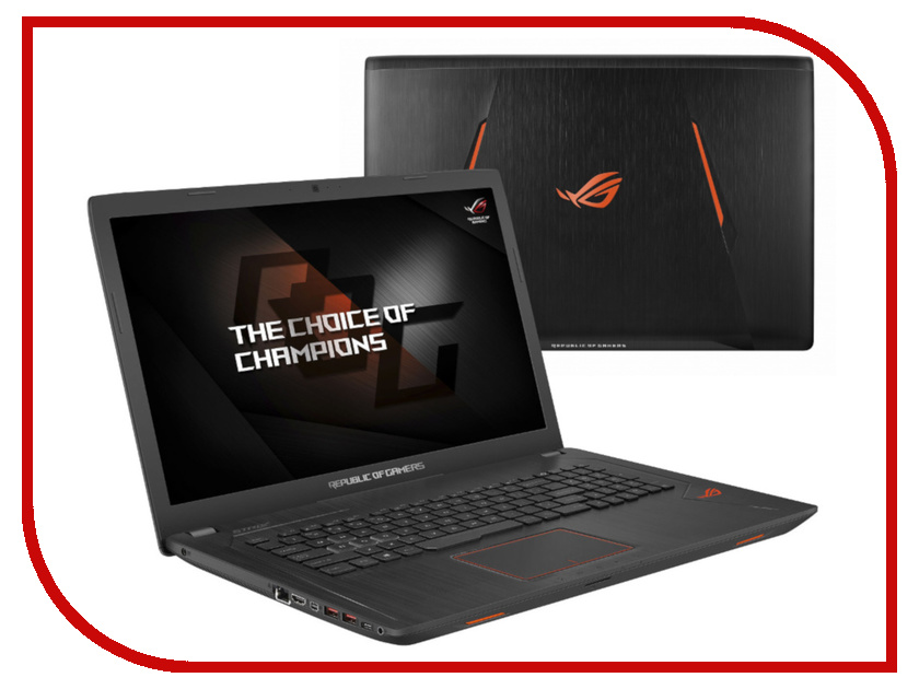 

Ноутбук ASUS ROG GL753VD-GC525T Black 90NB0DM2-M09260 (Intel Core i7-7700HQ 2.8 GHz/12288Mb/1000Gb+256Gb SSD/nVidia GeForce GTX 1050 2048Mb/Wi-Fi/Cam/17.3/1920x1080/Windows 10), ROG GL753VD-GC525T