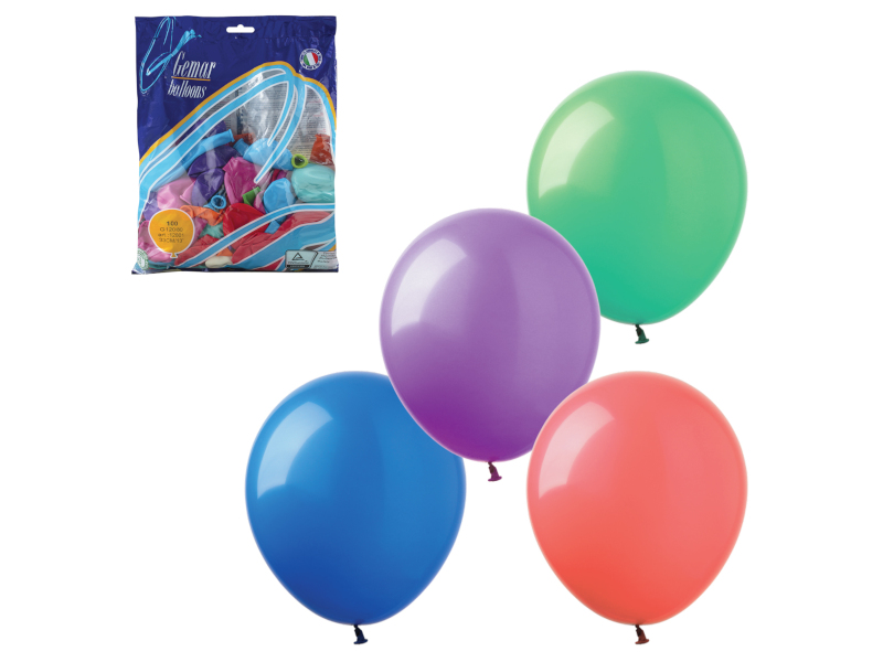 фото Набор воздушных шаров Веселая затея 14-inch 100шт Пастель Ассорти 1101-0010