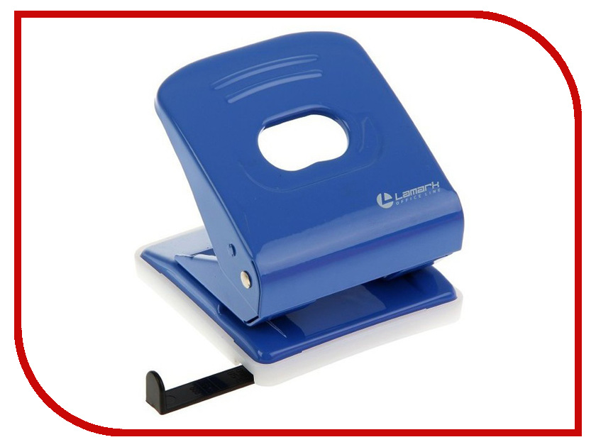 

Дырокол Lamark Mettallic 30л с линейкой Blue PN0150-BL, PN0150-BL