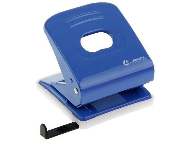 

Дырокол Lamark Mettallic 30л с линейкой Blue PN0150-BL, PN0150-BL
