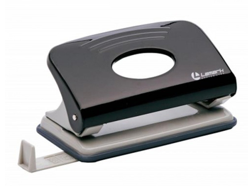 

Дырокол Lamark Mettallic 10л с линейкой Black PN0148-BK, PN0148-BK