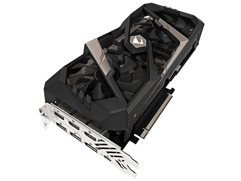 

Видеокарта GigaByte GeForce RTX 2080 AORUS 1845Mhz PCI-E 3.0 8192Mb 14000Mhz 256 bit USB-C HDMI 3xDP GV-N2080AORUS-8GC, GV-N2080AORUS-8GC