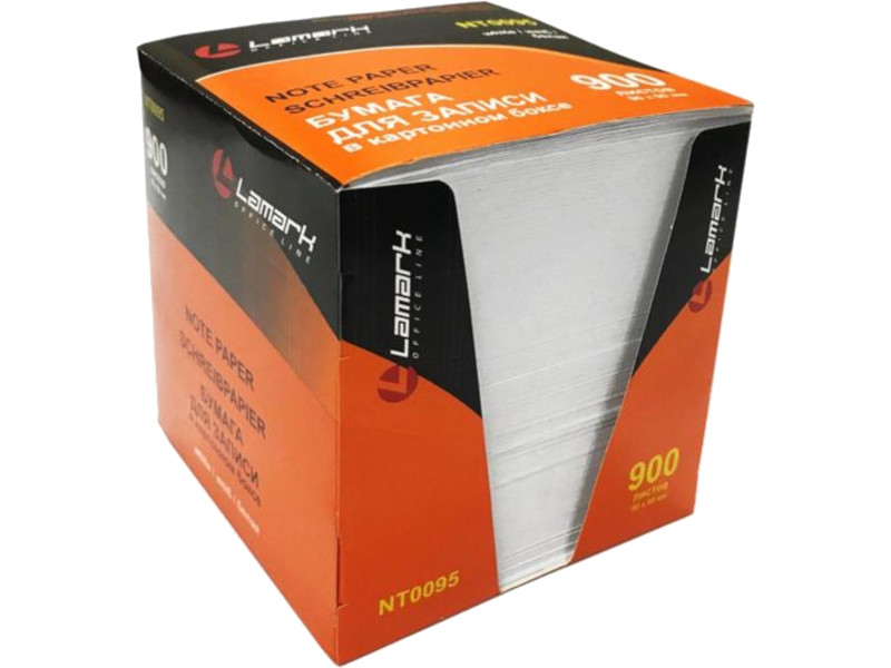

Стикеры Lamark 90x90mm 900 листов White NT0095, NT0095
