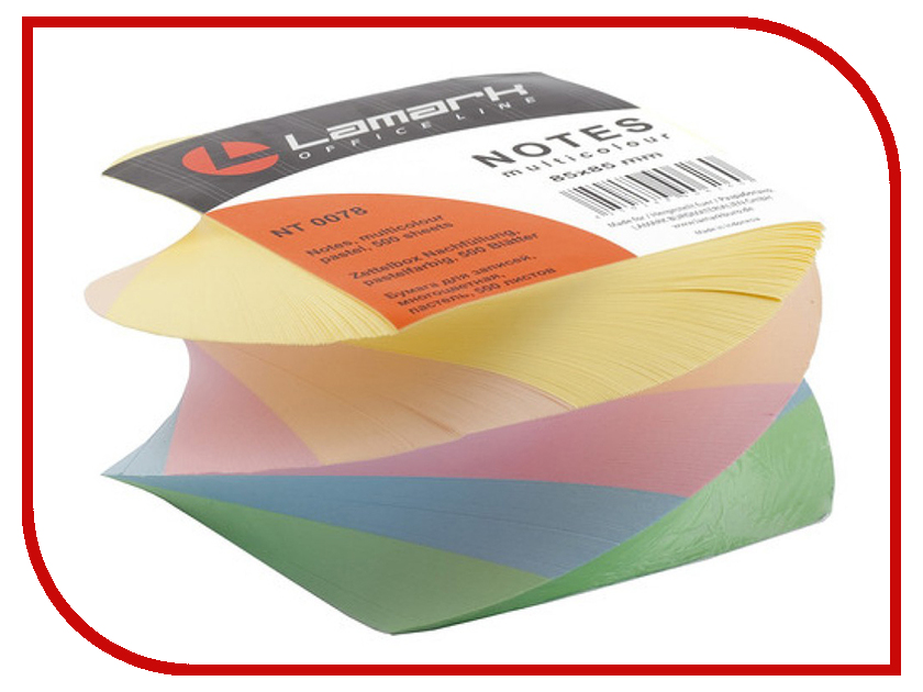 

Стикеры Lamark 85x85mm 500 листов 5 Colors LAMARK78, LAMARK78