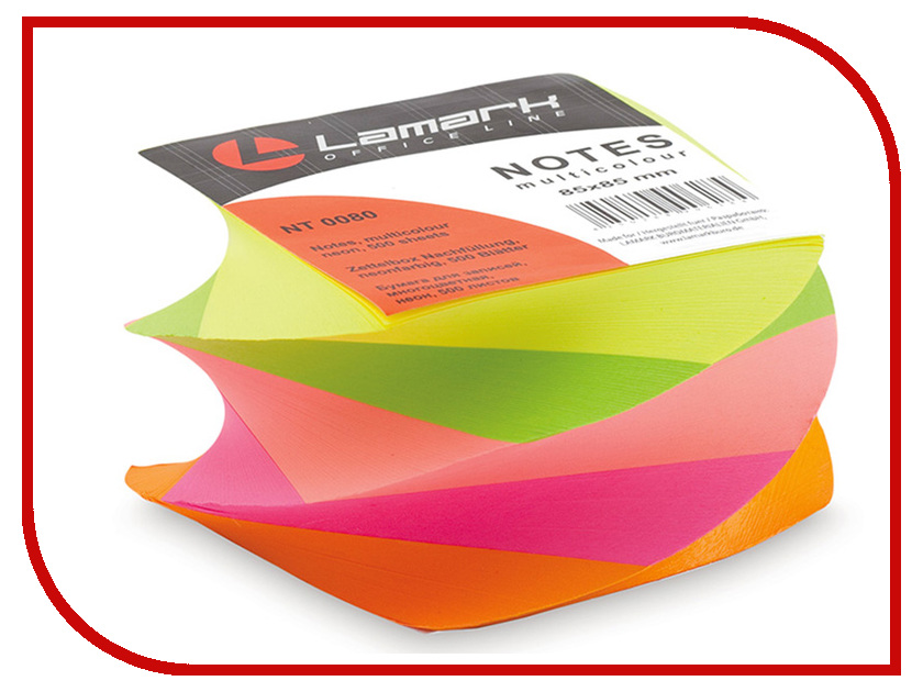 

Стикеры Lamark 85x85mm 500 листов 5 Colors LAMARK80