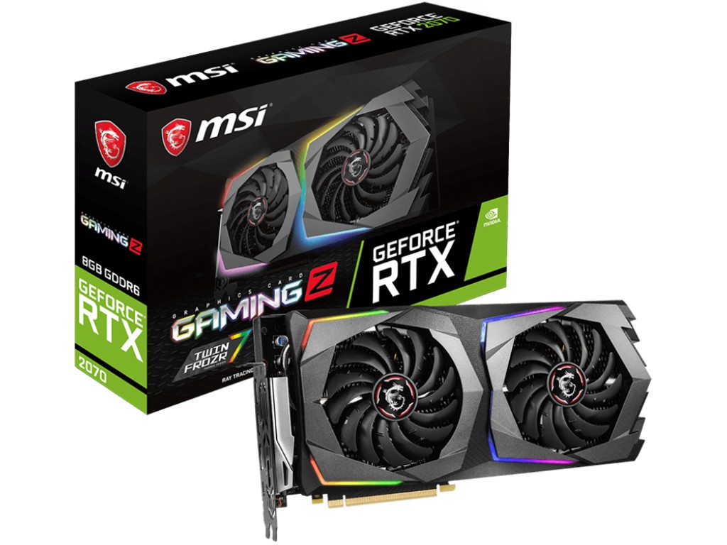 

Видеокарта MSI GeForce RTX 2070 1410Mhz PCI-E 3.0 8192Mb 14000Mhz 256-bit HDMI 3xDP USB-C RTX 2070 GAMING Z 8G, RTX 2070 GAMING Z 8G