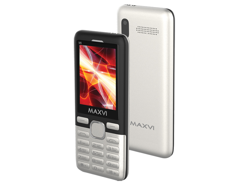 

Сотовый телефон Maxvi M6 Silver-Black, MAXVI M6
