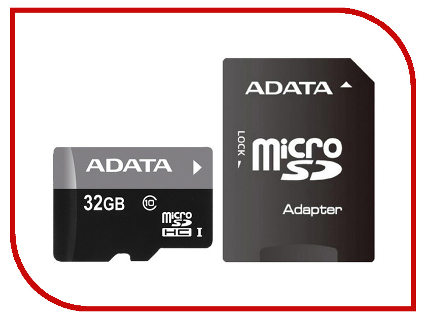 

Карта памяти 32Gb - A-Data MicroSDHC UHS-I U3 V30S AUSDH32GUI3V30SA1-RA1 с переходником под SD, AUSDH32GUI3V30SA1-RA1