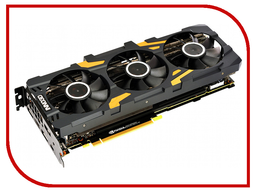 фото Видеокарта Inno3D GeForce RTX 2080 Ti PCI-E 3.0 11264MB 14000MHz 352 bit HDMI HDCP Gaming OC X3 N208T3-11D6X-1150VA24