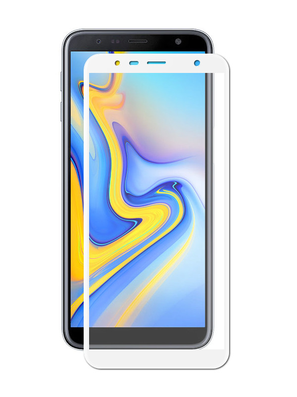 фото Аксессуар Защитное стекло Ainy для Samsung Galaxy J6 Plus 2018 Full Screen Cover 0.25mm White AF-S1410B