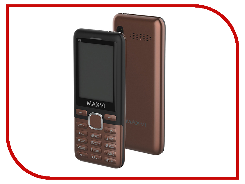 

Сотовый телефон Maxvi M6 Coffee-Black, M6