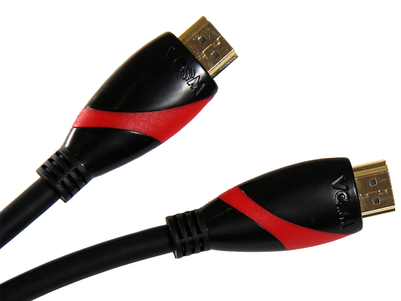 фото Аксессуар VCOM HDMI 19M ver 2.0 1.8m Black-Red CG525-R-1.8