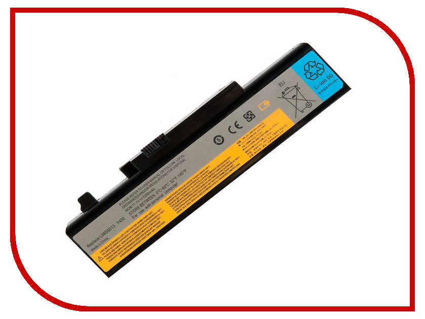 

Аккумулятор RocknParts для Lenovo IdeaPad Y450/Y450G/Y550A/Y550P 5200mAh 11.1V 455590, 455590