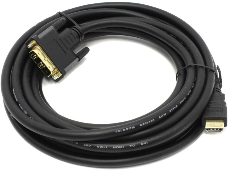 фото Аксессуар Telecom HDMI M to DVI-D M 5m CG480G-5M