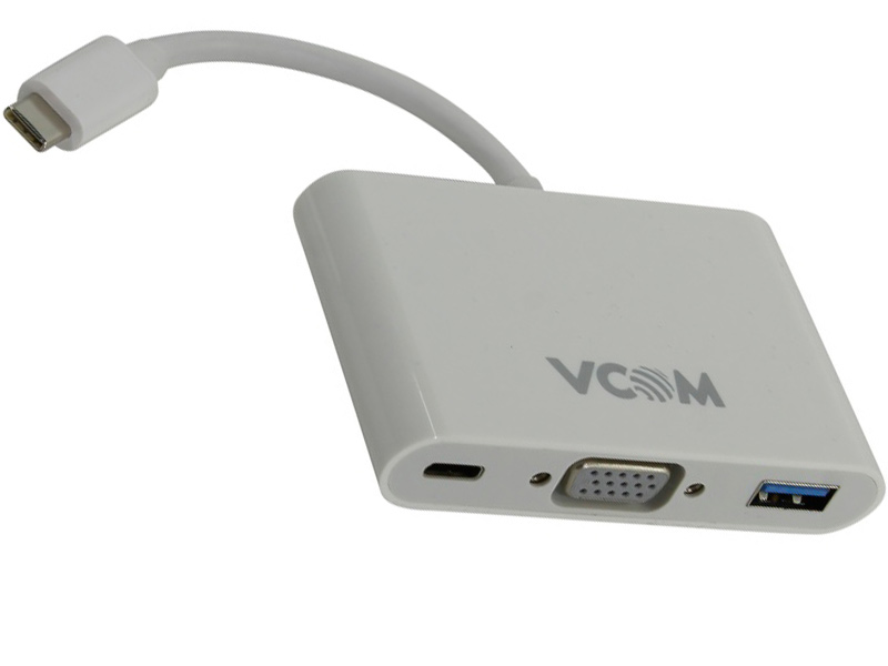 

VCOM USB Type-C M to VGA F + USB3.0 F + USB Type-C F CU426M, CU426M