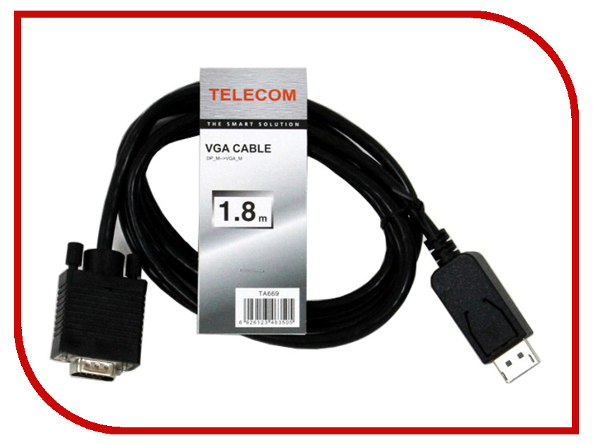 фото Аксессуар Telecom DisplayPort M to VGA M 1.8m TA669-1.8M