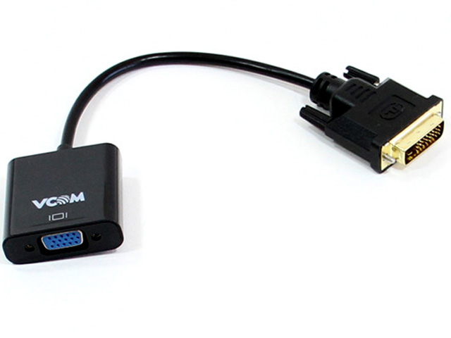 Аксессуар Vcom DVI-D M to VGA F CG491 аксессуар espada display port m to dvi f adapter 20 cm eportm dvi f20