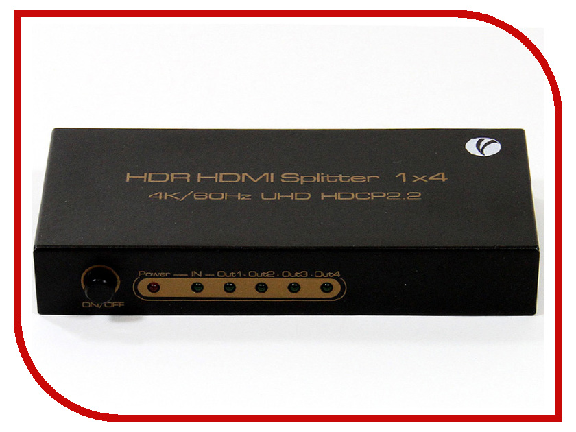 

Сплиттер VCOM HDMI Splitter 1x4 2.0v DD424, DD424