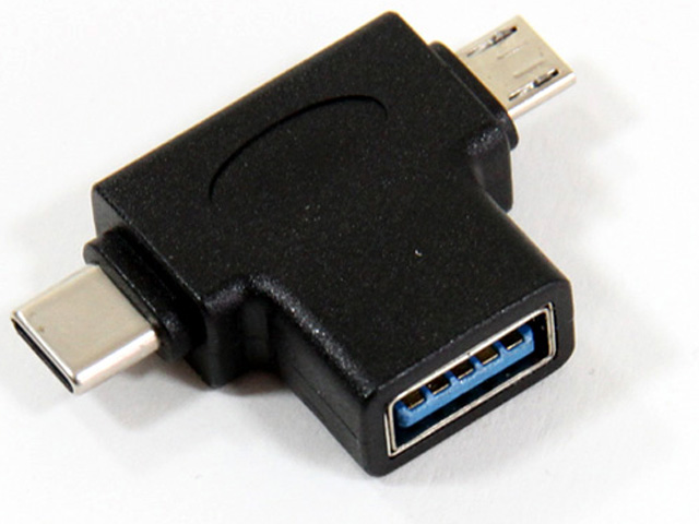фото Аксессуар VCOM OTG USB 2.0 + USB Type-C to USB 3.0 F CA434