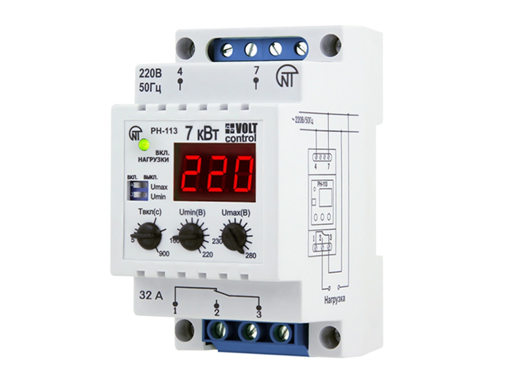 Реле контроля напряжения Новатек-Электро РН-113 реле контроля напряжения новатек электро рн 260т