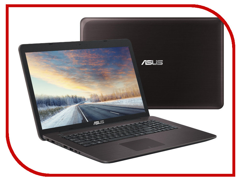 

Ноутбук ASUS X756UA-T4613D 90NB0A01-M07650 Dark Brown (Intel Core i3-6006U 2.0 GHz/8192Mb/1000Gb/DVD-RW/Intel HD Graphics/Wi-Fi/Bluetooth/Cam/17.3/1920x1080/DOS), X756UA-T4613D