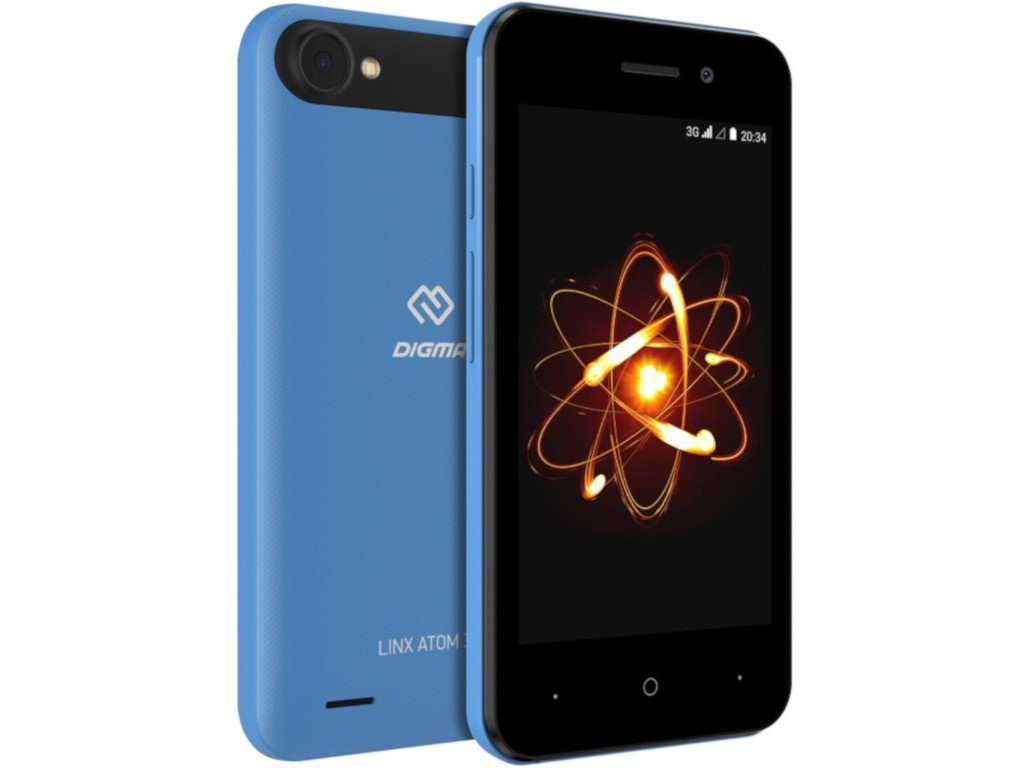 

Сотовый телефон Digma LINX ATOM 3G Blue, Atom 3G