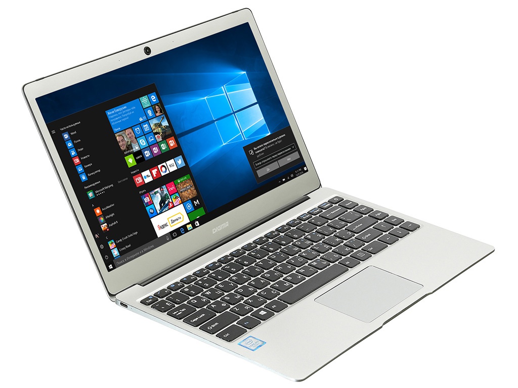 

Ноутбук Digma CITI E302 Silver ES3009EW (Intel Core m3-7Y30 1.0 GHz/4096Mb/64Gb SSD/Intel HD Graphics/Wi-Fi/Bluetooth/Cam/13.3/1920x1080/Windows 10 Home 64-bit), CITI E302