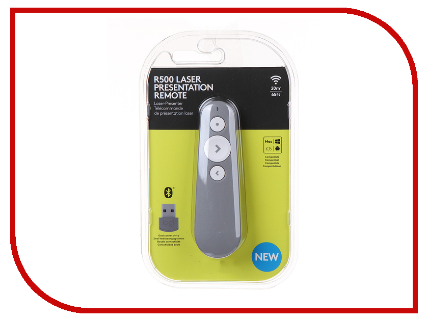 

Презентер Logitech R500 Mid Grey 910-005387, 910-005387