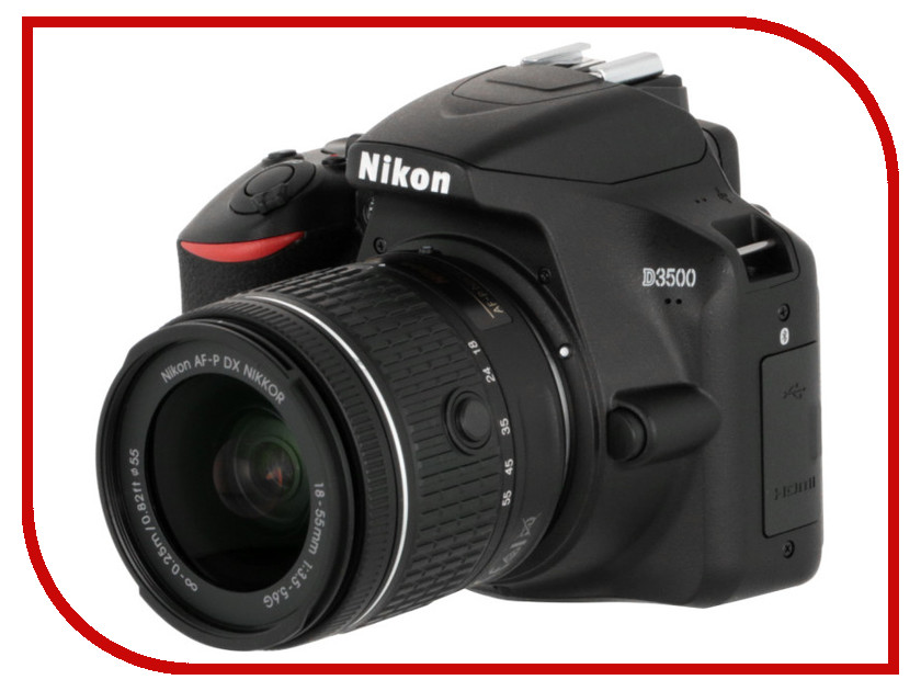 

Фотоаппарат Nikon D3500 Kit 18-55 mm AF-P Black, VBA550K002
