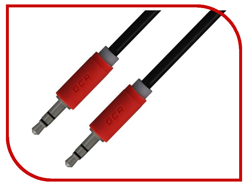 фото Аксессуар Greenconnect 3.5 Jack M - 3.5 Jack M 1m Black-Red GCR-AVC115-1.0m