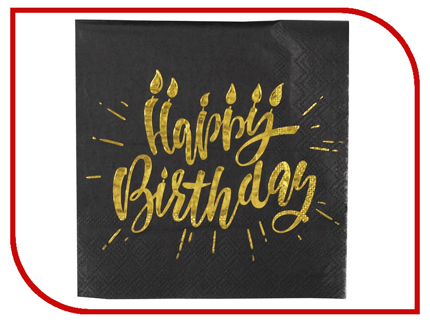 

Салфетки Страна Карнавалия Happy Birthday 25x25cm 20шт 3740548, 3740548