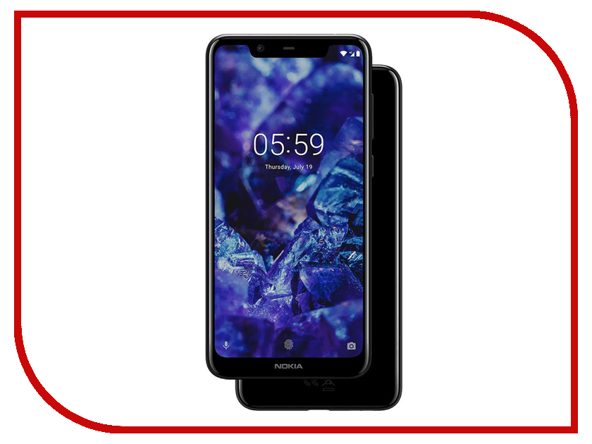 

Сотовый телефон Nokia 5.1 Plus Black, 5.1 Plus