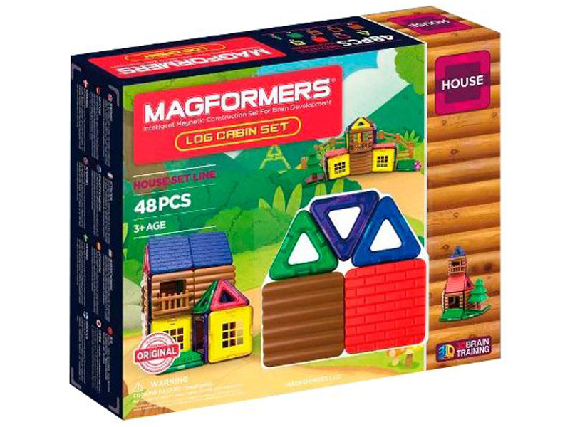 

Конструктор Magformers House 705006 Домик из бревен, Домик из бревен 705006