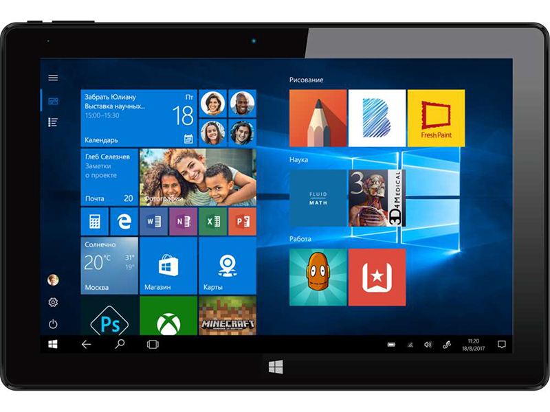 

Планшет Irbis TW98 Black (Intel Atom x5-Z8350 1.44 GHz/2048Mb/32Gb/Intel HD Graphics/3G/Wi-Fi/Bluetooth/Cam/10.1/1920x1200/Windows 10), TW98