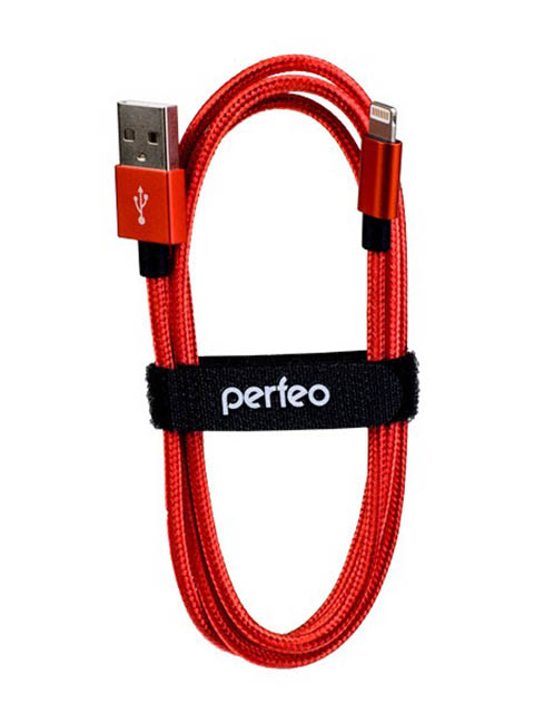 фото Аксессуар Perfeo USB - Lightning 3m Red I4310