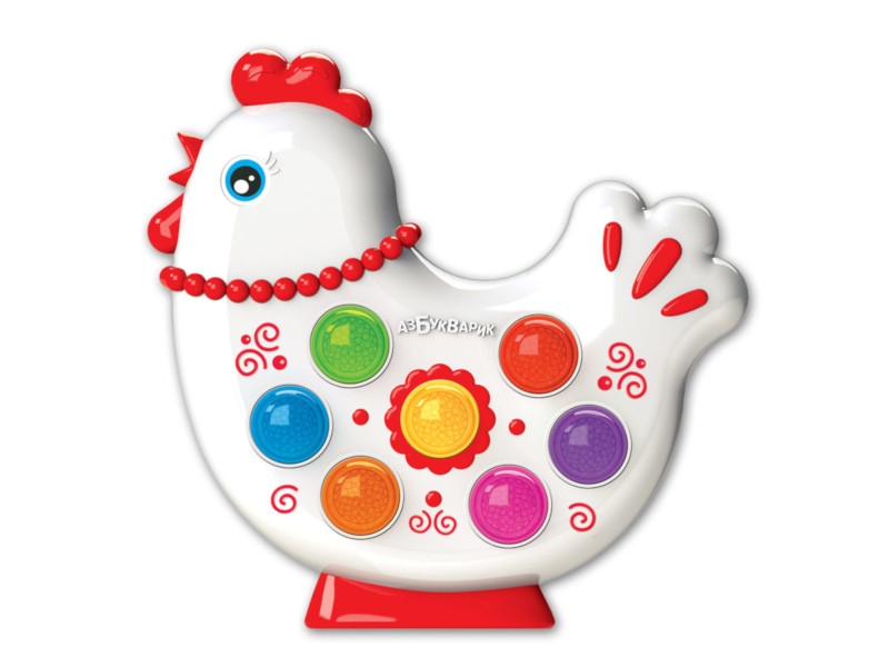 

Игрушка Азбукварик Веселушки Курочка 4680019282657, Курочка