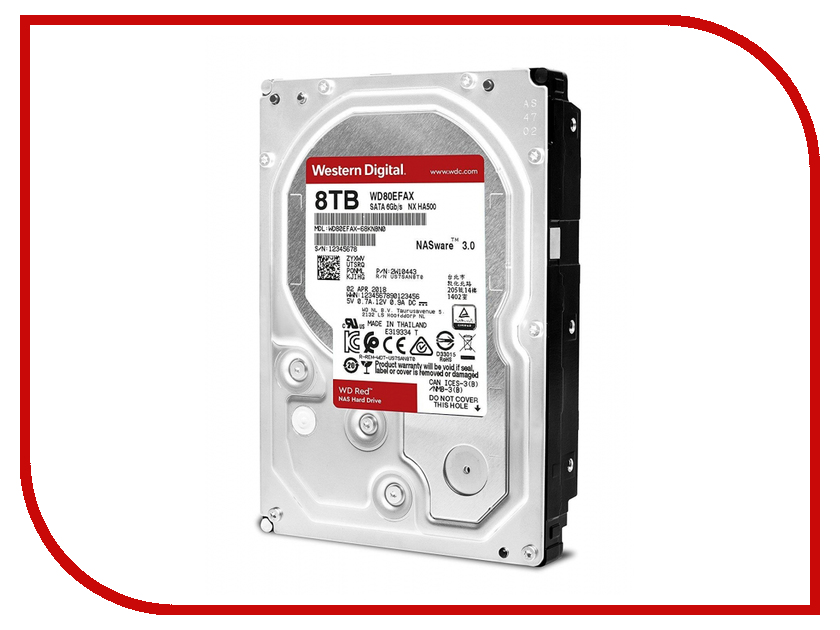 

Жесткий диск 8Tb - Western Digital WD Red WD80EFAX, WD80EFAX