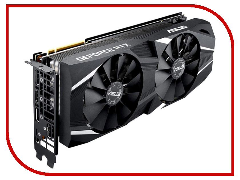 фото Видеокарта ASUS GeForce RTX 2070 OC 1410Mhz PCI-E 3.0 8192Mb 14000Mhz 256 bit Display Port HDMI HDCP DUAL-RTX2070-O8G