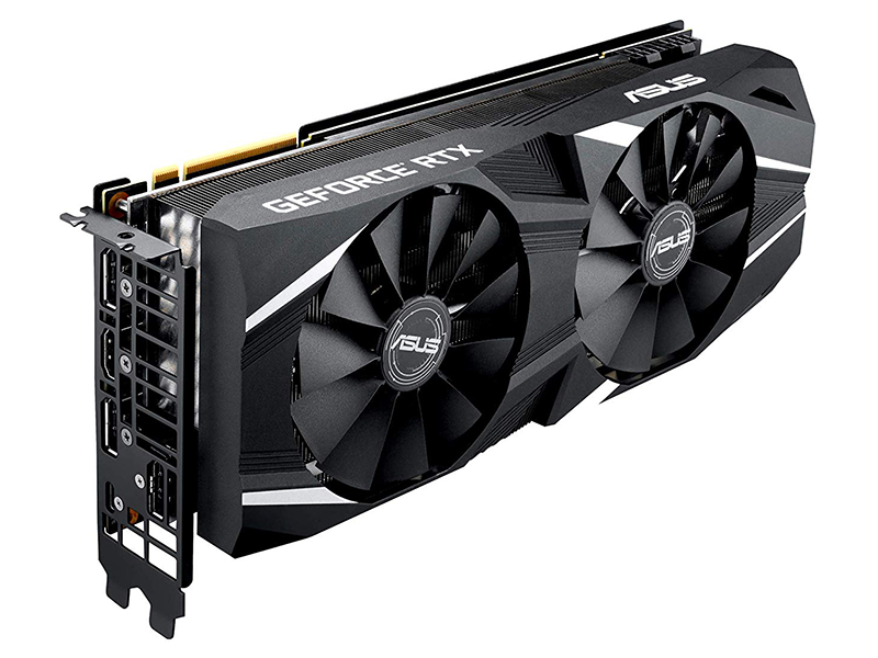 

Видеокарта ASUS GeForce RTX 2070 Advanced 1410Mhz PCI-E 3.0 8192Mb 14000Mhz 256 bit Display Port HDMI HDCP DUAL-RTX2070-A8G, GeForce RTX 2070