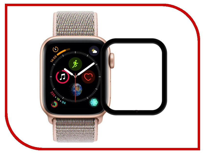 фото Аксессуар Защитное стекло Krutoff 3D Full Glue для Apple Watch 4 40mm 2769