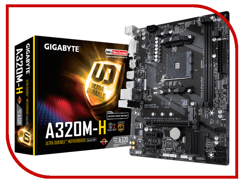 

Материнская плата GIGABYTE GA-A320M-H, GA-A320M-H