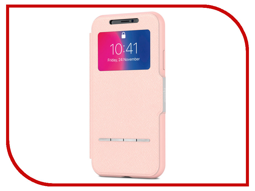 

Аксессуар Чехол для APPLE iPhone X / XS Moshi SenseCover Luna Pink 99MO072309, SenseCover