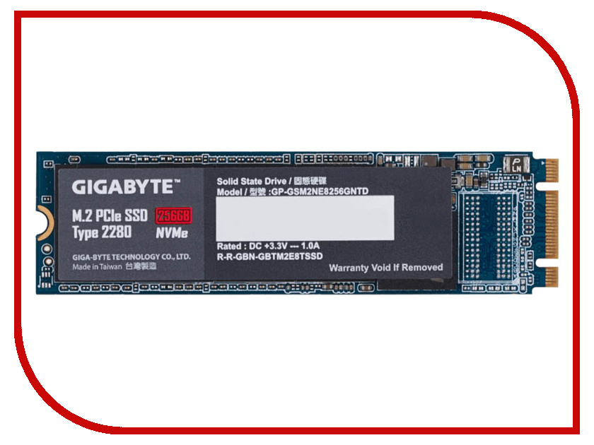 

Жесткий диск GIGABYTE M.2 PCIe SSD 256GB (GP-GSM2NE8256GNTD), GP-GSM2NE8256GNTD