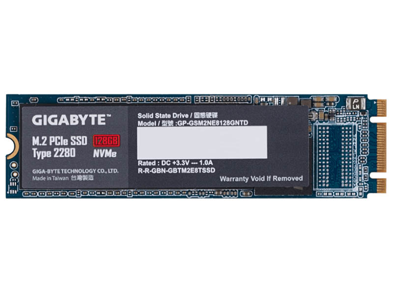 

Жесткий диск GIGABYTE M.2 PCIe SSD 128GB (GP-GSM2NE8128GNTD), GP-GSM2NE8128GNTD