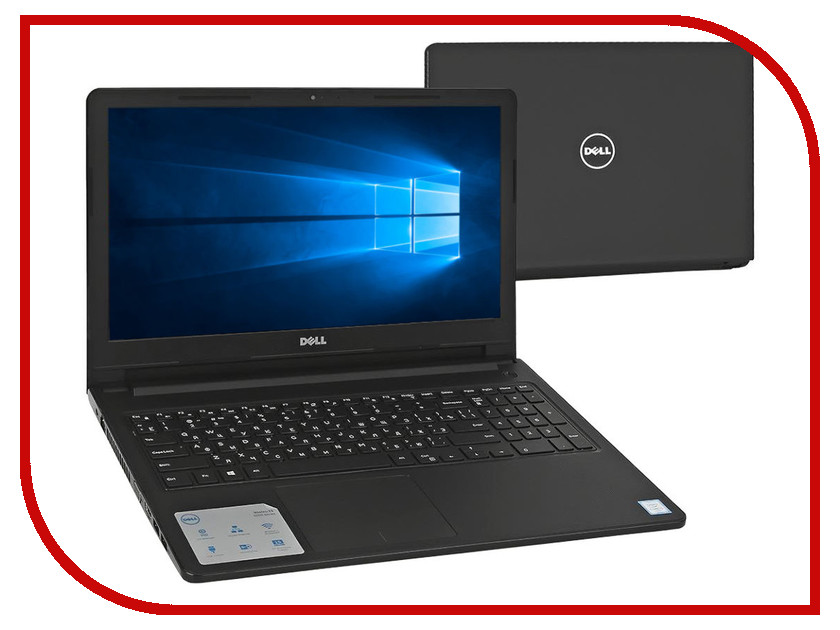 

Ноутбук Dell Vostro 3568 3568-5970 Black (Intel Core i3-7020U 2.3 GHz/4096Mb/1000Gb/Intel HD Graphics/Wi-Fi/Cam/15.6/1366x768/Windows 10 64-bit), 3568-5970