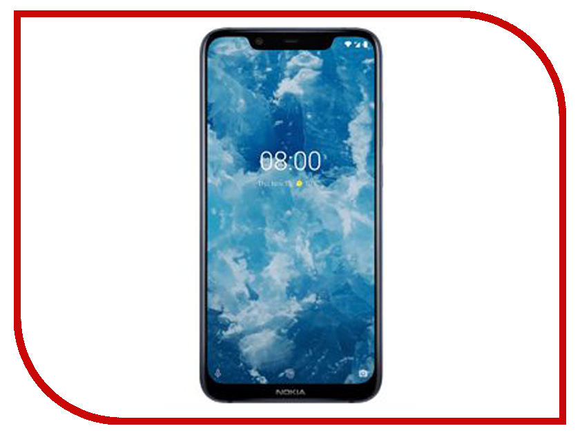 

Сотовый телефон Nokia 8.1 64GB Blue, 8.1