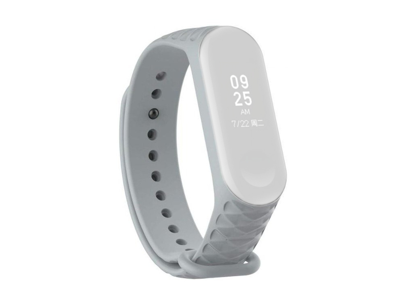 

Aксессуар Ремешок Activ for Xiaomi Mi Band 4 / Mi Band 3 Silicone Рельеф Gray 92414, 92414